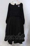 m petit by misako / サンリオキャラクターズコラボ クロミワッペン付きワンピース M クロ O-25-06-30-084-LO-OP-IG-OS
