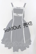 axes femme kawaii / リナズジャンパースカート  ネイビー O-25-06-30-085-AX-OP-IG-OS