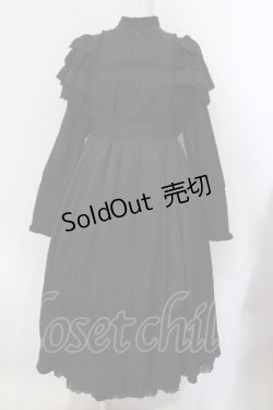 画像1: 星箱works / リリアンヌ姉妹 ロング丈ワンピース  クロ O-25-06-30-093-PU-OP-OW-OS