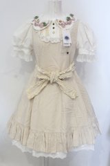 星箱works / 四つ葉のクローバーワンピース S 生成り O-25-06-30-094-PU-OP-IG-OS