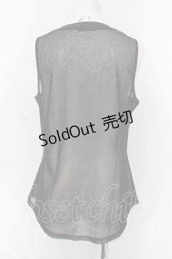 画像3: Qutie Frash / Vネックタンク  ブラック O-25-06-30-106-QU-TO-OW-OS