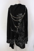 SEX POT ReVeNGe / CUSTOM FEVER CROSS HOOD コーディガン L ブラック O-25-06-30-110-SP-CO-OW-OS