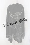 SEX POT ReVeNGe / CUSTOM FEVER CROSS HOOD コーディガン L ブラック O-25-06-30-110-SP-CO-OW-OS
