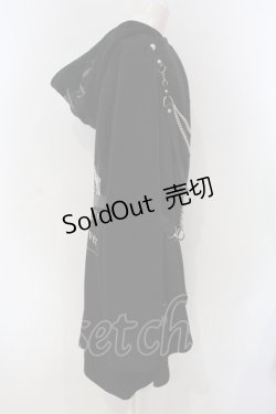 画像2: SEX POT ReVeNGe / CUSTOM FEVER CROSS HOOD コーディガン L ブラック O-25-06-30-110-SP-CO-OW-OS