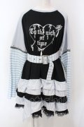 Jamieエーエヌケー / ボーダー切り替えロンTEワンピース  クロ×サックス O-25-06-30-112-LO-OP-IG-OS