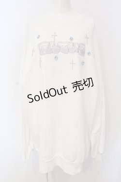 画像1: Jamieエーエヌケー / 病んでいるプルオーバー  シロ×サックス O-25-06-30-117-LO-TO-IG-ZY