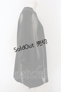 画像3: ililil / 透けてるお肌のめっしゅTシャツ  ブラック O-25-06-30-118-PU-TO-IG-ZY