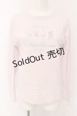 mezzo piano / ポップキャンディー長袖Tシャツ L（160cm） ピンク O-25-06-30-019-LO-TO-IG-ZT210