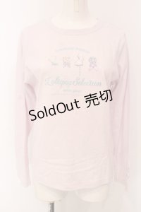 mezzo piano / ポップキャンディー長袖Tシャツ L（160cm） ピンク O-25-06-30-019-LO-TO-IG-ZT210