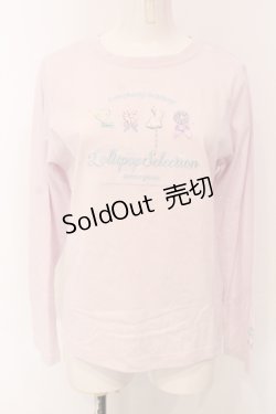 画像1: mezzo piano / ポップキャンディー長袖Tシャツ L（160cm） ピンク O-25-06-30-019-LO-TO-IG-ZT210