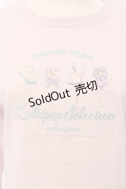 画像2: mezzo piano / ポップキャンディー長袖Tシャツ L（160cm） ピンク O-25-06-30-019-LO-TO-IG-ZT210