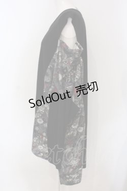 画像3: Qutie Frash / 気楡茶閃洸 オフショルBIG Tシャツ  ブラック×レッド O-25-06-30-121-QU-TO-IG-OS