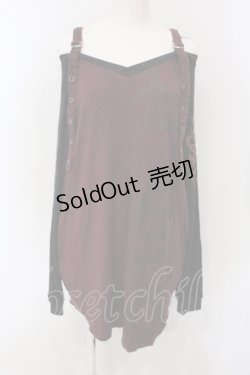 画像1: Qutie Frash / 2店舗限定 オフショルビッグT  ブラック×レッド O-25-06-30-122-QU-TO-IG-ZI