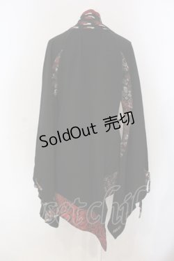 画像3: Qutie Frash / 矢絣柄 着物カーデ  レッド×ブラック O-25-06-30-125-QU-JA-IG-ZI