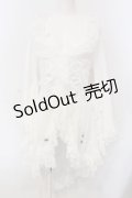 Qutie Frash / フリルカーデ  ホワイト O-25-06-30-126-QU-JA-IG-OS