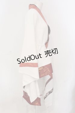 画像3: Qutie Frash / 3店舗限定カラー着物カーデ  ホワイト×レッド O-25-06-30-127-QU-JA-IG-OS