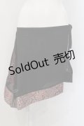 Qutie Frash / 2019 プレミアム（紅鶴）ラップスカート  ブラック×レッド O-25-06-30-130-QU-ZA-IG-OS