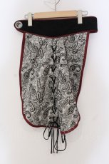 画像1: Qutie Frash / 2022年 プレミアム黒炎ラップスカート  ブラック×レッド O-25-06-30-132-QU-SK-IG-ZT083 (1)