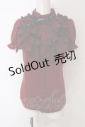 Qutie Frash / アメQ,アルマジ店限定パフブラウス  レッド O-25-06-30-134-QU-BL-IG-OS