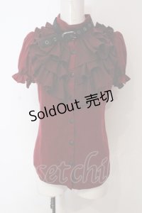 Qutie Frash / アメQ,アルマジ店限定パフブラウス  レッド O-25-06-30-134-QU-BL-IG-OS