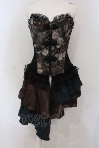 Qutie Frash / オーバーバストコルセット  ブラウン O-25-06-30-135-QU-TO-IG-OS