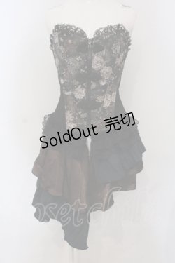 画像1: Qutie Frash / オーバーバストコルセット  ブラウン O-25-06-30-135-QU-TO-IG-OS