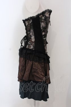 画像3: Qutie Frash / オーバーバストコルセット  ブラウン O-25-06-30-135-QU-TO-IG-OS