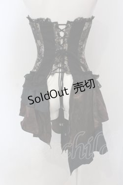画像4: Qutie Frash / オーバーバストコルセット  ブラウン O-25-06-30-135-QU-TO-IG-OS