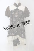 Qutie Frash / チャイナパフワンピ  ブラウン O-25-06-30-136-QU-OP-IG-ZT076