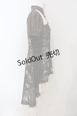画像3: Qutie Frash / チャイナパフワンピ  ブラウン O-25-06-30-136-QU-OP-IG-ZT076
