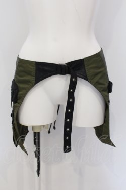 画像1: Qutie Frash / ナイロンラップパーツ  カーキグリーン O-25-06-30-145-QU-SK-IG-OS