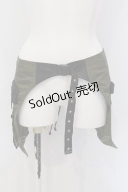 画像1: Qutie Frash / ナイロンラップパーツ  カーキグリーン O-25-06-30-145-QU-SK-IG-OS