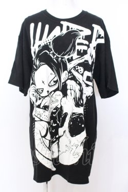 画像1: HYPER CORE / プリントBIGTシャツ  ブラック O-25-06-30-018-PU-TO-OW-OS