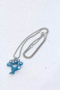 MILKBOY / ベアネックレス  ブルー×シルバー O-25-06-30-004-MB-AC-OW-OS