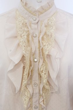 画像2: axes femme / バラ襟付きフリルブラウス【バラ襟欠品】 M 生成り O-25-06-30-031-AX-BL-IG-OS