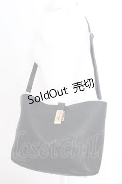 画像1: NieR CLOTHING / 3WAY PU LEATHER BAG[BAG IN BAG付き] バッグ  ブラック O-25-06-30-005-PU-BG-IG-ZT286