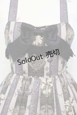 画像2: ALICE and the PIRATES / St.Lily Wolf〜狼騎士と百合の誓い〜柄ジャンパースカートII  クロ O-25-07-05-030-PA-OP-OW-OS