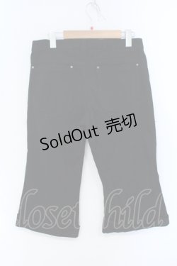 画像2: SEX POT ReVeNGe / パッチダメージデニムハーフパンツ M ブラック O-25-07-05-005-SP-PA-IG-ZY