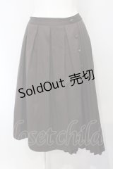 axes femme / ダブルプリーツスカート  ブラウン O-25-07-05-046-AX-SK-IG-OS