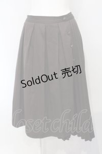 axes femme / ダブルプリーツスカート  ブラウン O-25-07-05-046-AX-SK-IG-OS