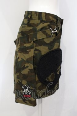 画像2: PEACE NOW / カモフラージュラップ付きミニスカート  カーキグリーン O-25-07-05-049-PU-SK-IG-OS