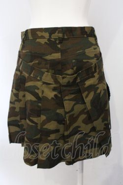 画像3: PEACE NOW / カモフラージュラップ付きミニスカート  カーキグリーン O-25-07-05-049-PU-SK-IG-OS