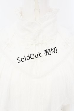 画像2: Ozz oneste / チャイナボタンレース切り替えブラウス  ホワイト O-25-07-05-054-OO-BL-IG-OS