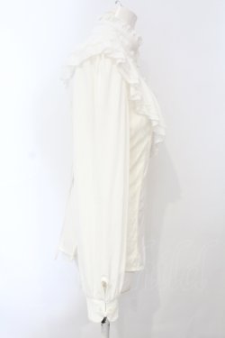 画像3: Ozz oneste / チャイナボタンレース切り替えブラウス  ホワイト O-25-07-05-054-OO-BL-IG-OS