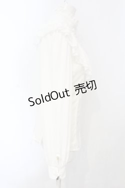 画像3: Ozz oneste / チャイナボタンレース切り替えブラウス  ホワイト O-25-07-05-054-OO-BL-IG-OS