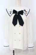 Amavel / Mysterious Night CIRCUSブラウス  シロ×グリーン O-25-07-05-059-CA-BL-IG-OS
