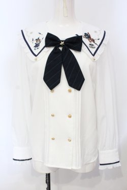画像1: Amavel / Mysterious Night CIRCUSブラウス  シロ×グリーン O-25-07-05-059-CA-BL-IG-OS