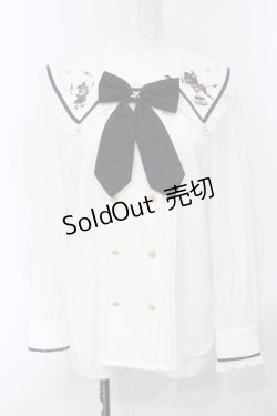 画像1: Amavel / Mysterious Night CIRCUSブラウス  シロ×グリーン O-25-07-05-059-CA-BL-IG-OS