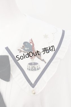 画像2: Amavel / Mysterious Night CIRCUSブラウス  シロ×グリーン O-25-07-05-059-CA-BL-IG-OS