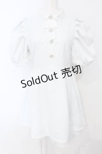 Swankiss / EK elegant tweed O/P ワンピース F サックス O-25-07-05-060-CA-OP-YM-OS